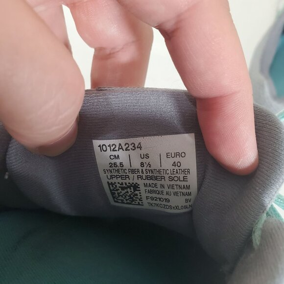 ASICS Womens Sneakers SZ 8.5 GEL-Contend 5 Gray Green Ampli Foam Run Rubber Sole - Picture 5 of 11